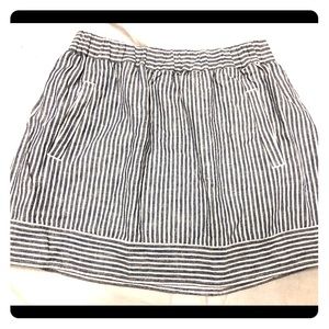 J. Crew Lined Linen Skirt